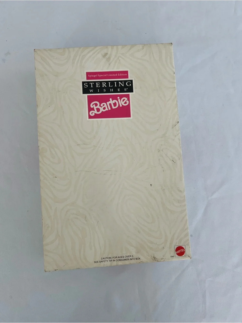 Vintage 1991 Sterling Wishes Barbie Zebra Print Ball Gown